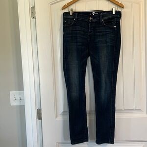 7 for all Mankind Josefina Skinny Boyfriend Jeans Size 26